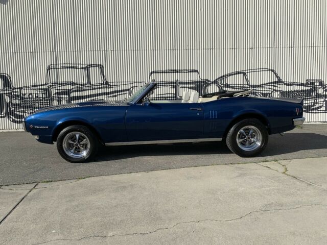 1968 pontiac firebird 81053 miles blue convertible