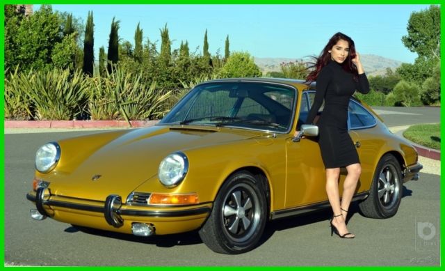 72 porsche 911e sunroof coupe coa #match orig flrs factory sprt seats full resto