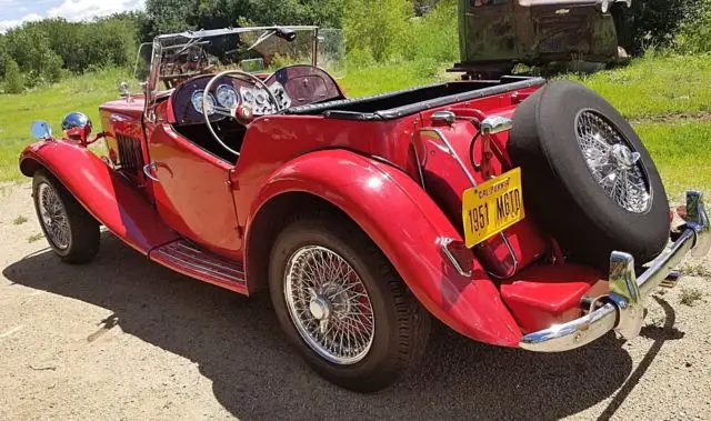 1951 mg td- beautiful rustfree restored driven then stored 6 years-ford powered