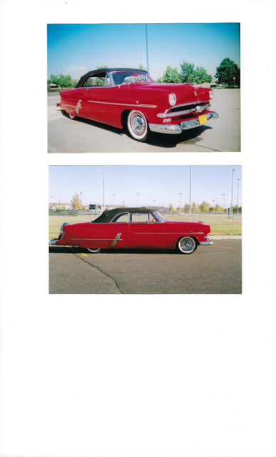 1953 ford crestline sunliner convertible - 50's style