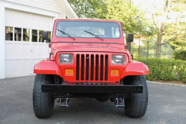 1989 jeep wrangler islander 66184 miles, 66184 miles bright red suv i6 4.2l manu