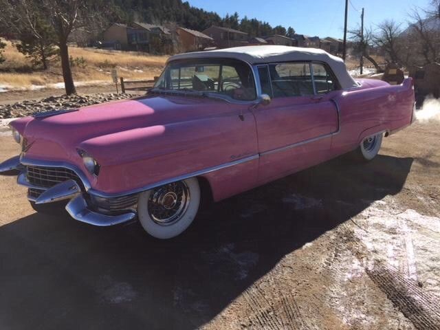 beautiful 1955 cadillac convertible......selling the cadillac at low reserve!!