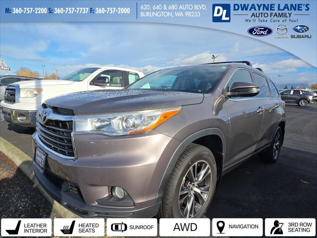 2016 toyota highlander xle