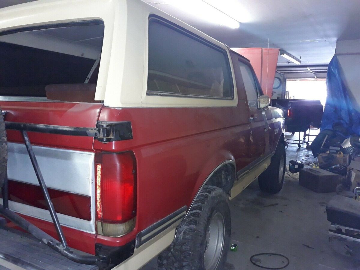 1989 ford bronco suv red 4wd automatic u100