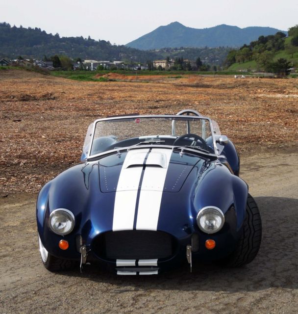 1965 shelby cobra 427 backdraft replica, 480hp, spectra blue, like new!