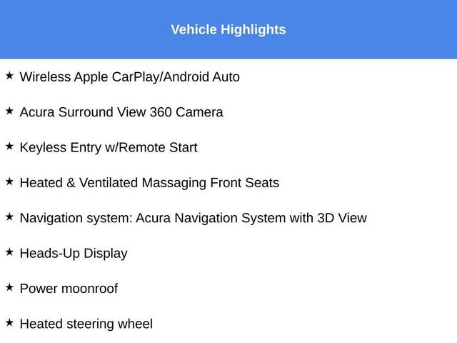 2023 acura mdx type s w/advance package