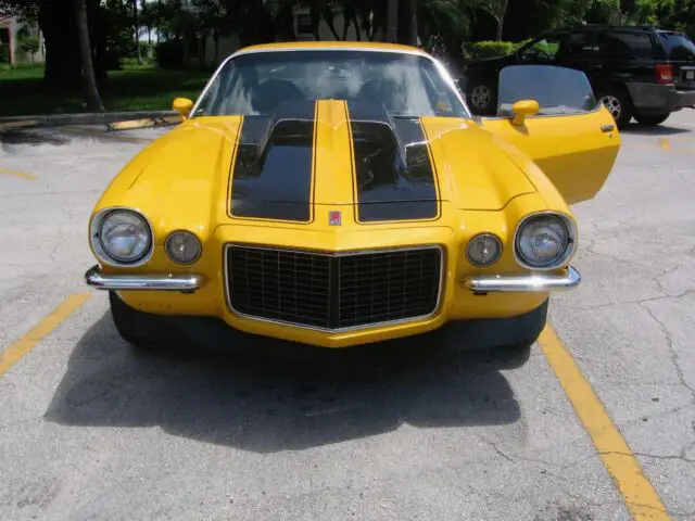 camaro rs 1971 black and yellow split bumper classic antique 70 69