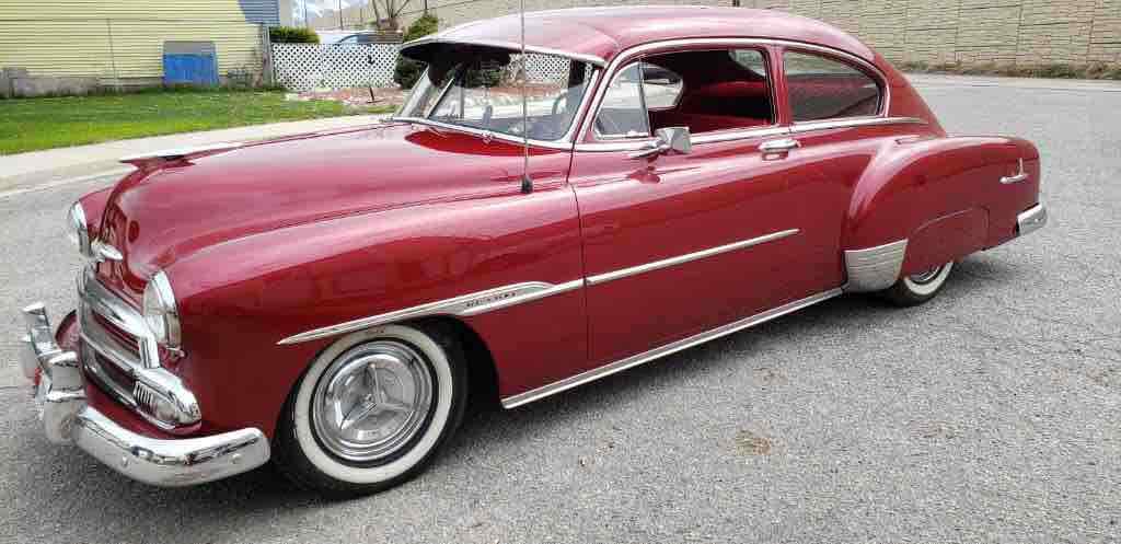 1951 chevrolet fleetline red rwd manual deluxe