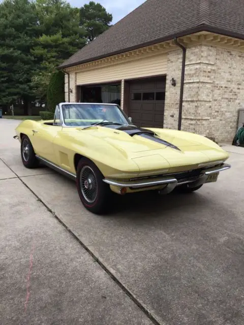 chevrolet corvette 1967 convertible 427/400 ac auto 1 of 16 with documentation
