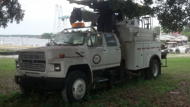 ford f-800 boomtruck/derrick truck w/ aerial platform
