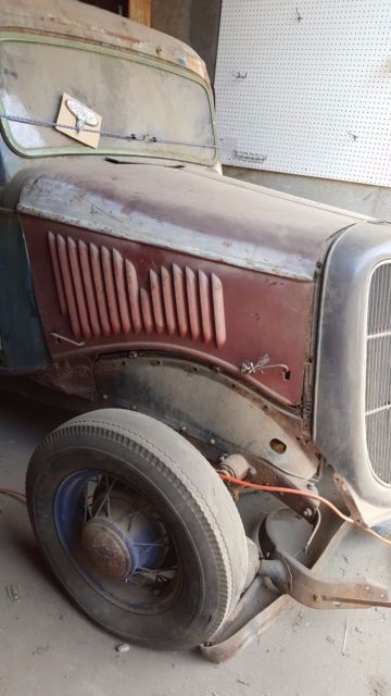 1935 ford panel delivery project truck barn find serious offers lowered price