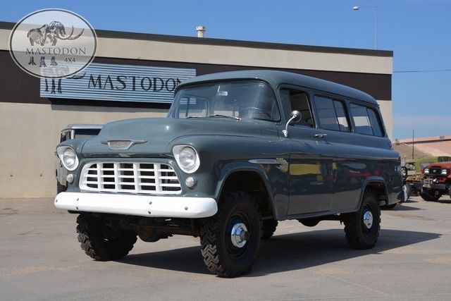 1955 gray 4 wheel drive rare napco suburban vintage 4x4 restored