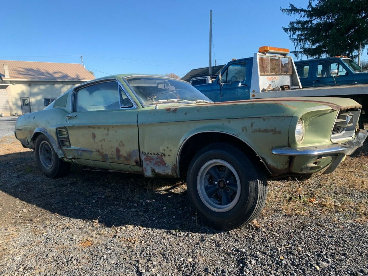 1967 ford mustang fastback 390 4v s-code c6 auto 67 big block