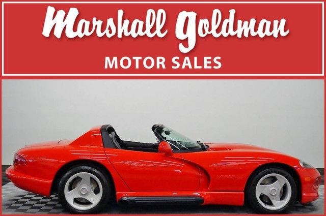1994 dodge viper rt/10 in viper red over gray and only 1,041 miles