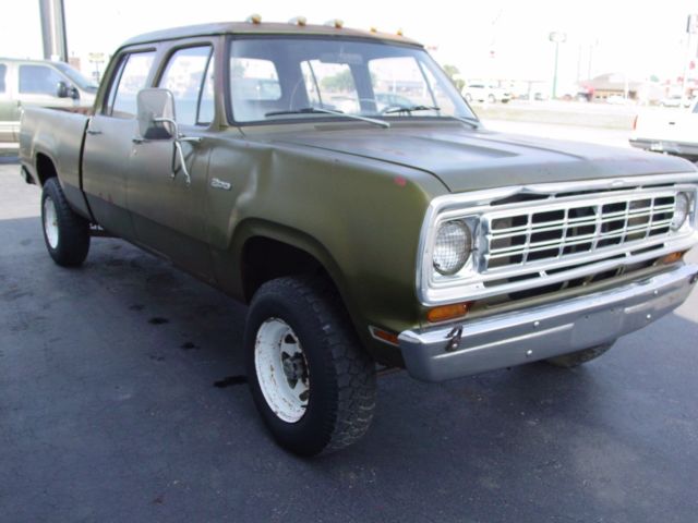 1974 dodge w200 crew cab short box power wagon!!!! no reserve!!!!