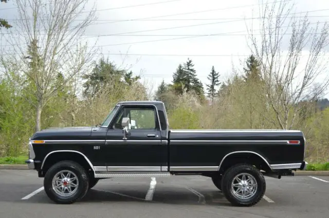 1976 ford f-250 ranger xlt factory highboy 4x4 360 v8 4-speed only 85,640 miles