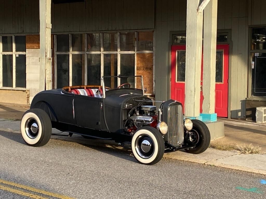 1929 ford model a coupe black roadster
