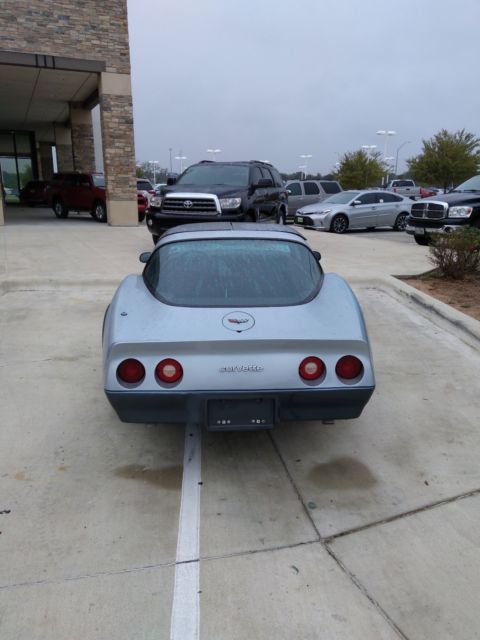 1982 corvette code 24 silver blue