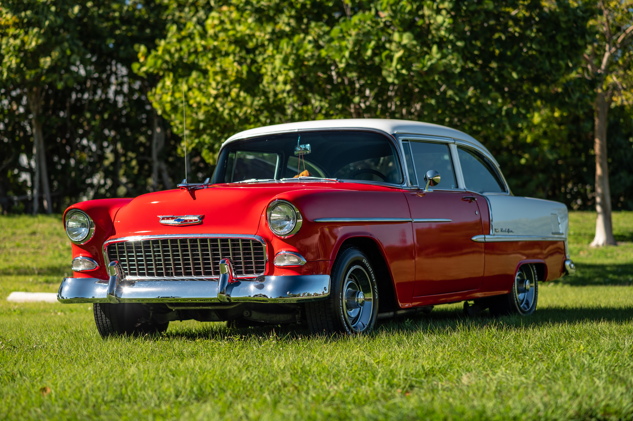 1955 chevrolet bel air 2-door sedan 4-speed