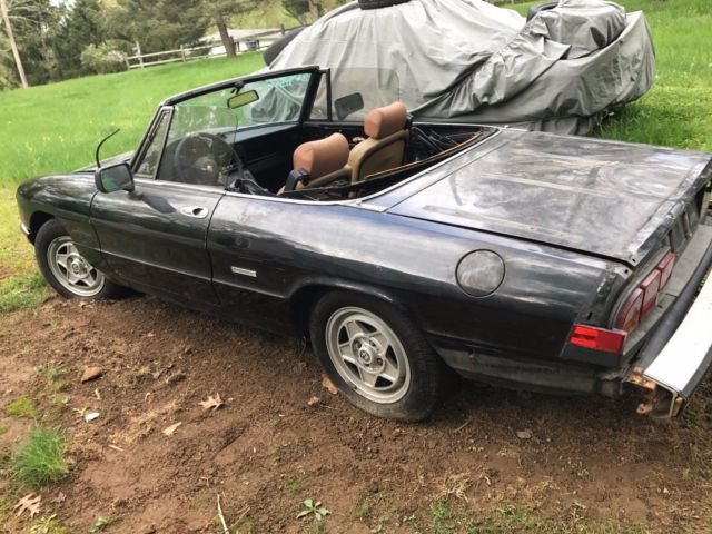 1986 alfa romeo spider veloce black hardtop restoration project no reserve