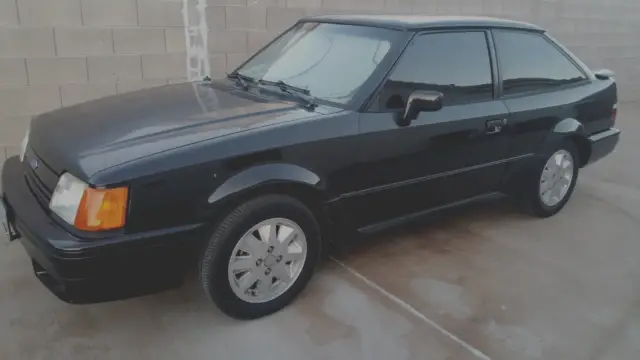 ford escort gt 08/1988 black ext/tan int. 1.9ho eng. 5 speed manual fwd