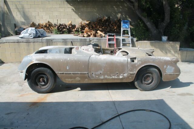 1954 chevrolet corvette project. long time california car