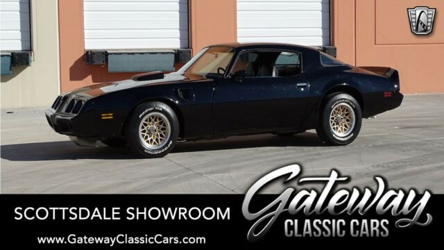 black 1980 pontiac firebird 400 cid v8 th400 3 speed automatic available now!