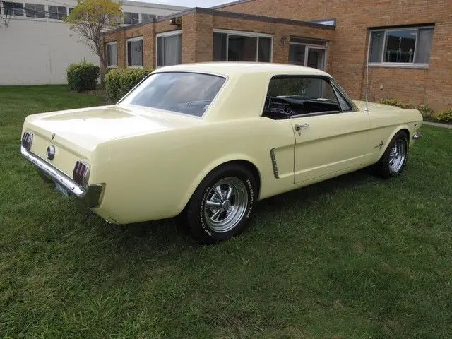 1965 ford mustang 6721 miles springtime yellow 2 door 289 cid manual