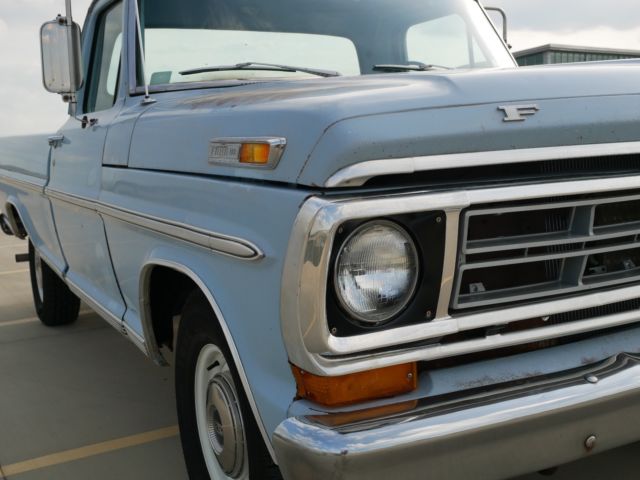 1971 ford f100, sport custom, austin texas truck all its life true survivor