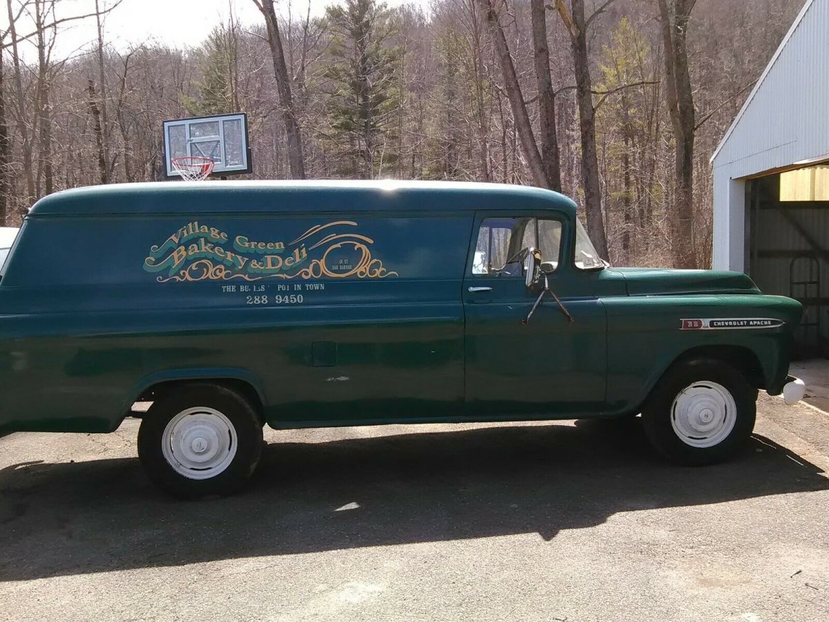 1959 chevy 3800 panel truck. all origional from deli in bar harbor,me