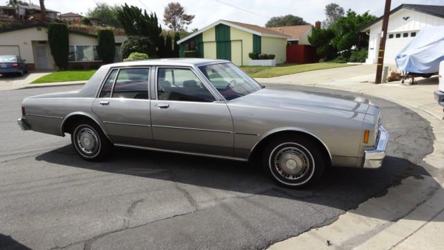 classic 1983 chevy impala sedan – silver - clean nice - original owner