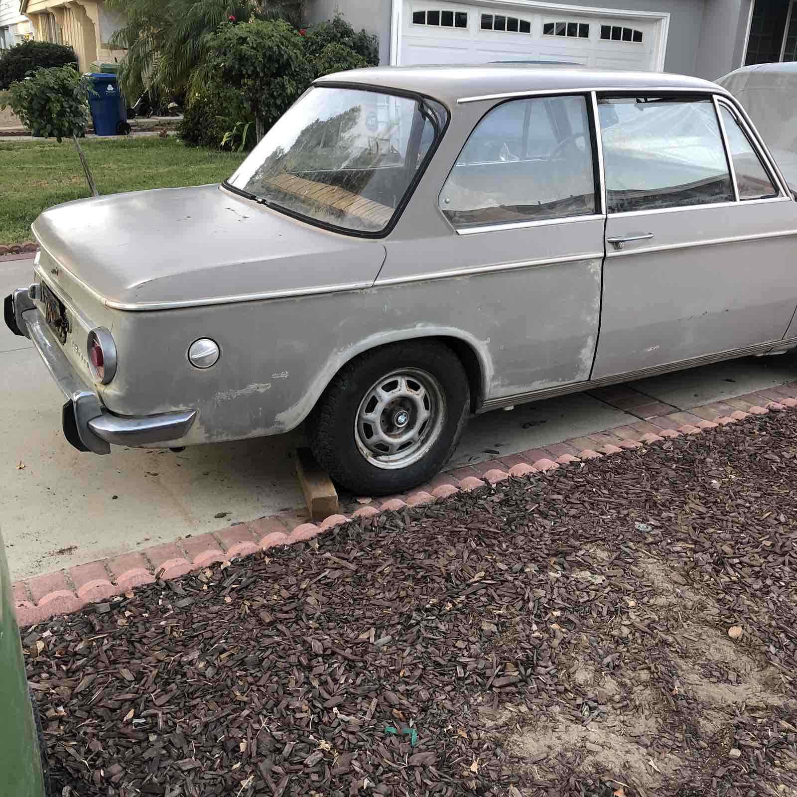 1968 bmw 1600 grey rwd manual