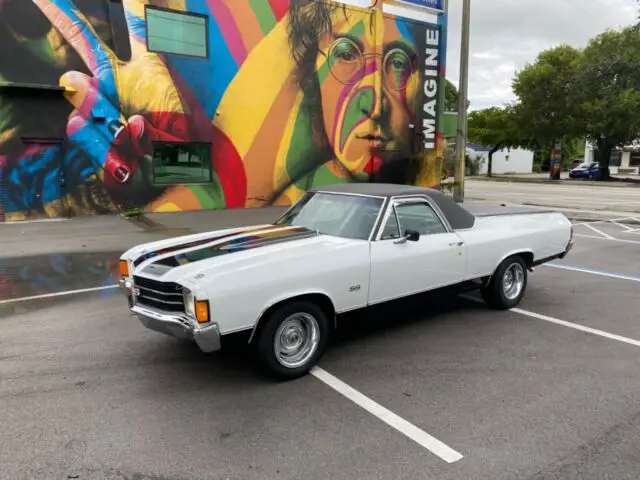 1972 chevrolet el camino ss tribute v8 350 muscle car cold a/c no reserve