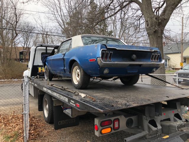 1968 mustang coupe project. 289 2v, auto