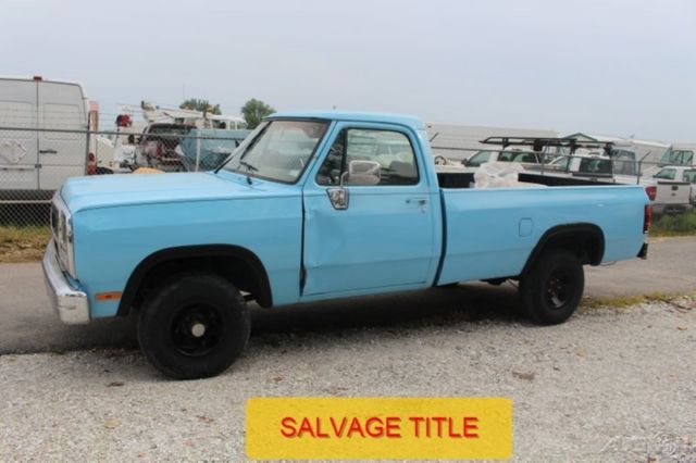 1993 used gen 1 first 4x4 cummins swap ram power wagon pickup salvage title nice