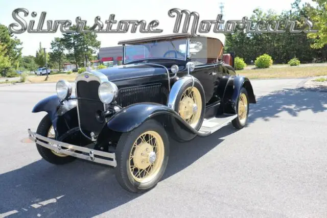1930 black antique roadster 3 speed great driver sound old car
