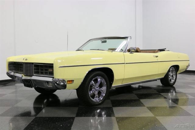 vintage yellow convertible 351 v8 auto classic cruiser 1970 ford galaxie 500 xl