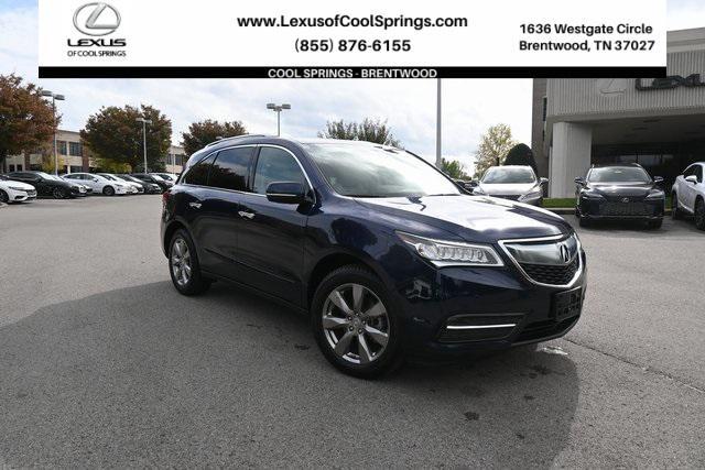 2016 acura mdx 3.5l w/advance & entertainment pkgs