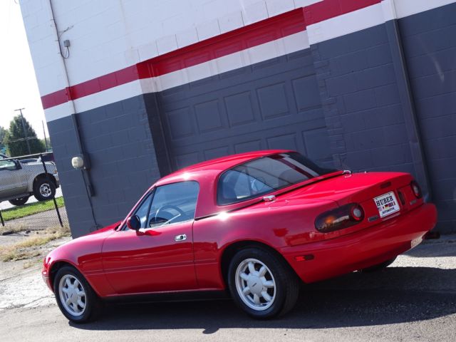 1990 mazda miata 56467 miles red convertible 1.6l i4 fi 5-speed manual