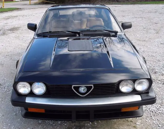 1984 black alfa romeo gtv6 super clean california car new paint perfect runner