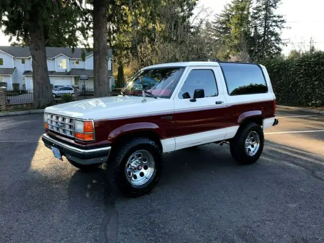 1989 ford bronco ii xlt 4x4 lifted 2dr suv 2.9'liter v6 eng only 103k orig miles