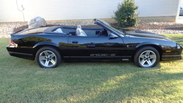 1987 iroc-z z28 convertible 20th anniv. edition 26k miles rare original 1 of 744
