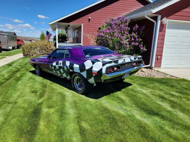1973 dodge challenger coupe purple rwd automatic base
