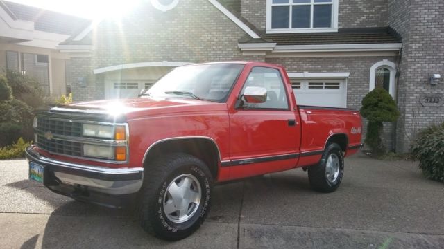 1992 chevrolet 4x4 short bed garage kept 6ft box regcab chevy 350 eng low miles