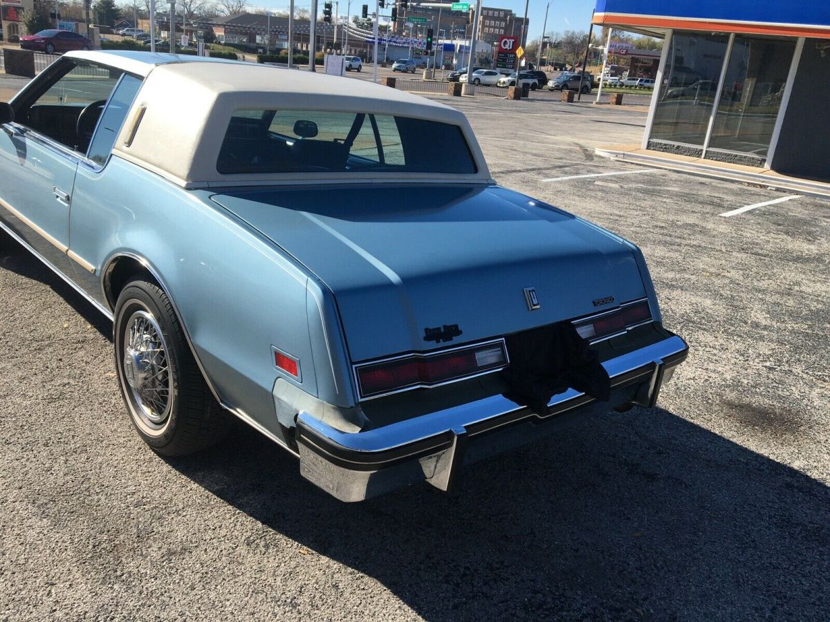 1985 oldsmobile toronado coupe blue fwd automatic brougham