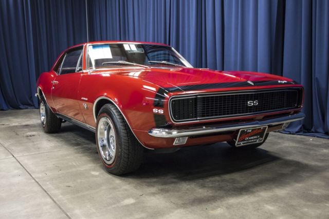 1967 chevrolet camaro rs ss 0 red 396 turbo jet v8