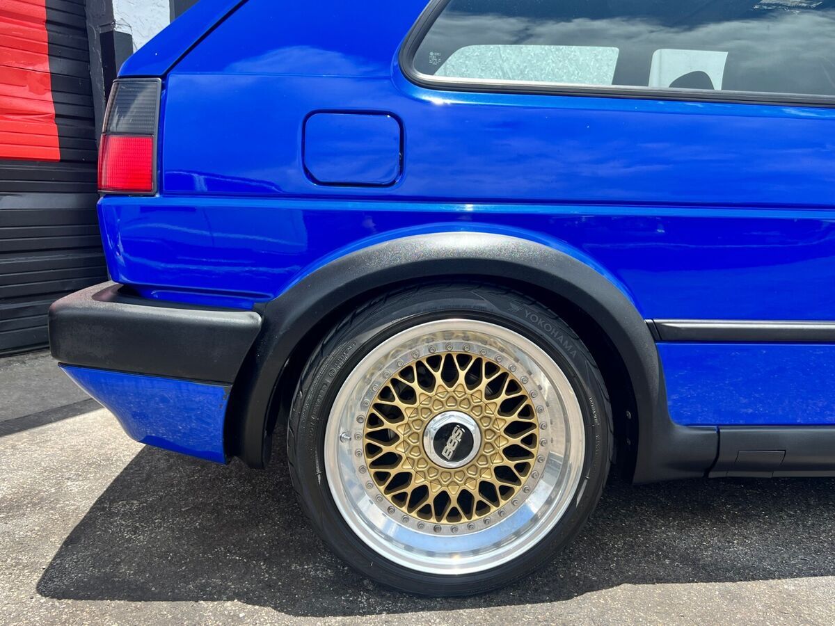 1988 mk2 gti vr6 big turbo - nogaro blue - bbs rs - 500hp - coilovers - cold ac