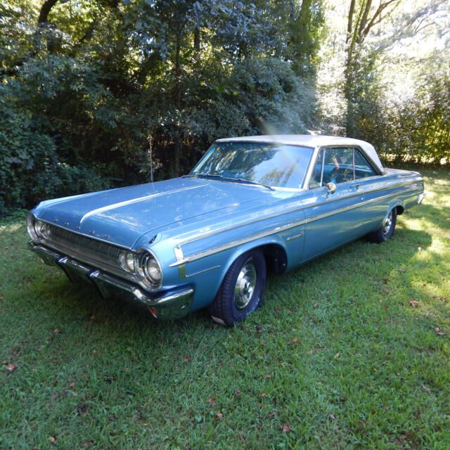 1964 dodge polara 500, 2 door, 318 automatic with bucket seats, blue on blue