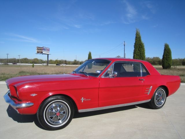 1966 ford mustang coupe 289 v8 auto c-code with ac
