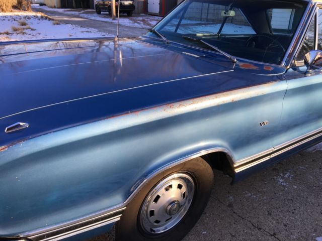 1967 dodge coronet 500 hard top blue and white rare original